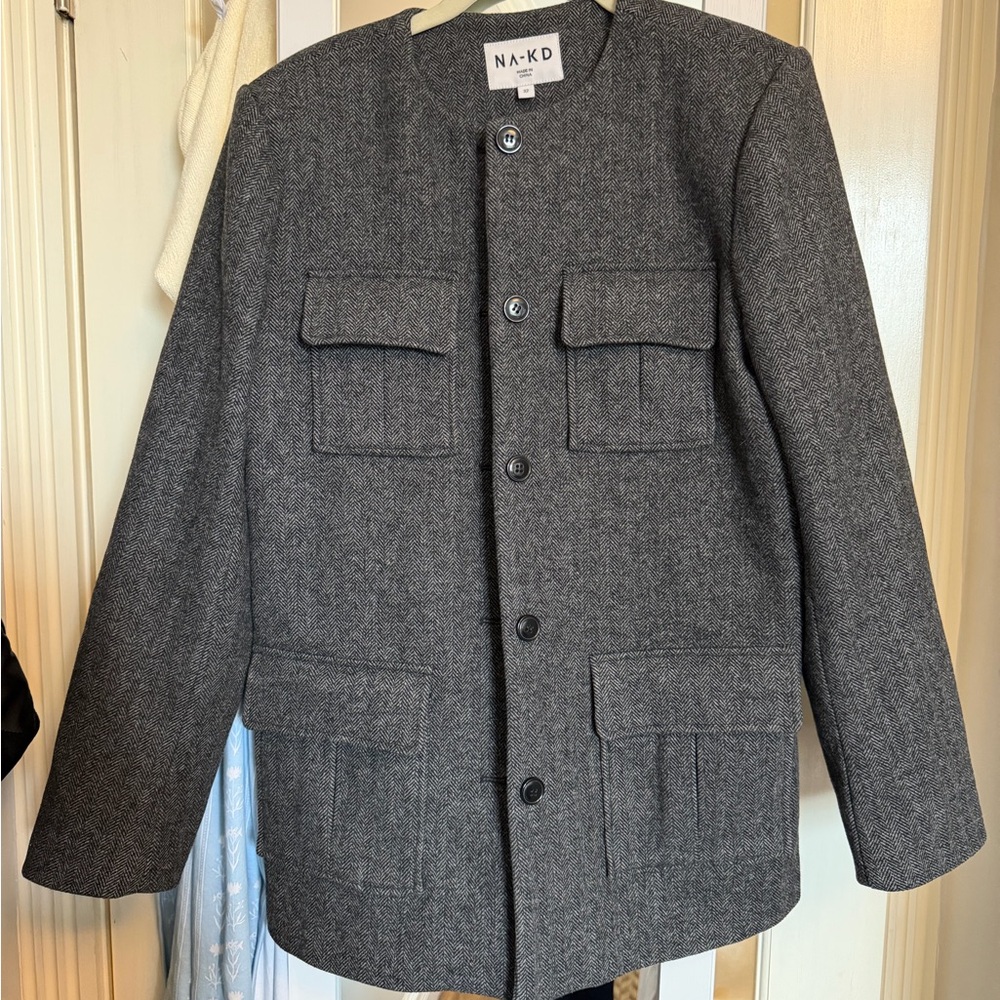 Gray Blazer Jacket - image 1